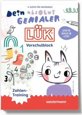 Produktbild von LÜK Vorschulblock Buch Dein absolut genialer LÜK Vorschulblock ZAHLENTRAINING ab 5 Jahren 6603