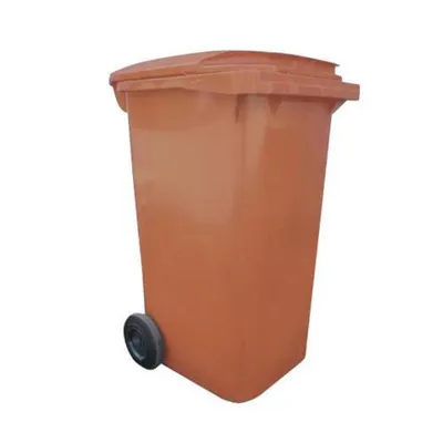 Obrázok produktu pre Plastový odpadkový kôš, 240 l, hnedý