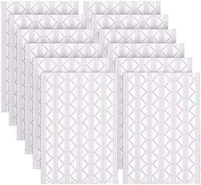Obrázok produktu pre Fotoúhelníky 12 listov, 1224 kusov, samolepiace, transparentné, na scrapbooking