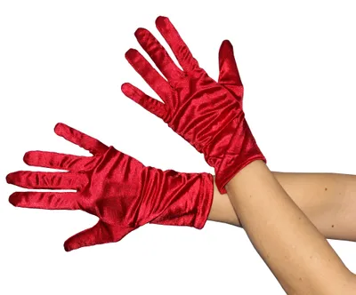 Produktbild von Handschuh kurz rote Damen Fasching