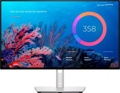 Produktbild von DELL UltraSharp 24" IPS FHD 60Hz Silberner Monitor