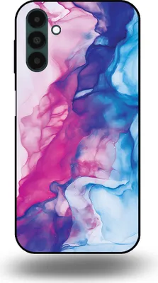 Produktbild von Smartphonica Handyhülle Geeignet für  Samsung Galaxy A04s mit rosa blauem Marmor Print - TPU Backcover Case Rose  Blauer Marmor Design