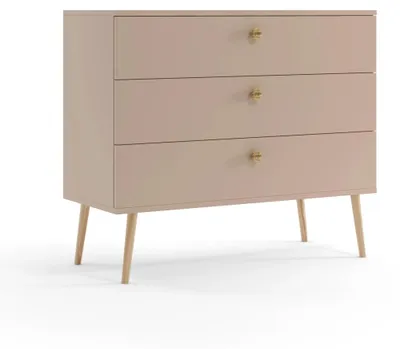 Zdjęcie produktu dla Komoda LEBEL 2 z szufladami 100cm macchiato