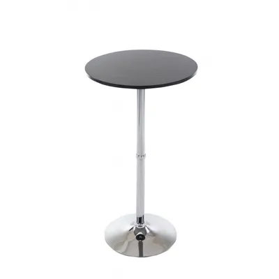 Produktbild von CLP Stehtisch rund Ø 60 cm stabiles Metallgestell Bartisch für Garten und Terrasse schwarz