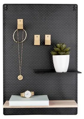 Produktbild von present time PT3442BK, Schwarz, Holz, 345 mm, 520 mm, 1 Stück(e)