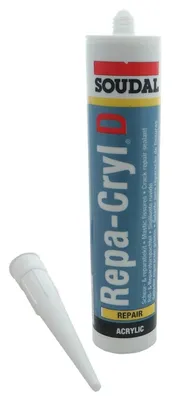 Produktbild von Hochwertiges Fassadenacryl 310 ml weiß - Elastische Rissabdichtung für Putz & Mauerwerk Innen Außen