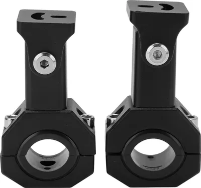 Imagen del producto de Soporte de montaje para faros (2 unidades), con brida M5, ajustable de 18 mm a 30 mm. Abrazadera para faros, ideal para motocross, vehículos todoterreno, ATV y UTV