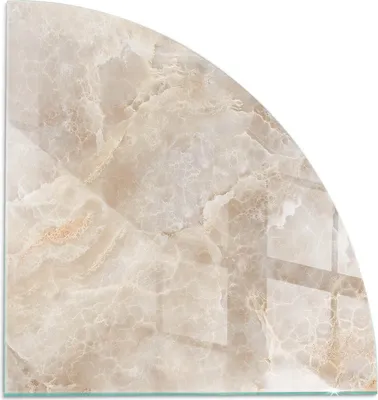 Produktbild von Naturstein-Muster – Glasbodenplatte für – Kaminofen – Kaminplatte Glas – Schutzglas – Funkenschutzplatte –Glasbodenplatte Feuerfeste – Hitzeschutzplatte – Bodenschutz aus Glas – 1/4 100x100 cm