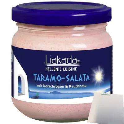 Produktbild von Liakada Taramo-Salata Mit Dorschrogen (160g Glas) + usy Block