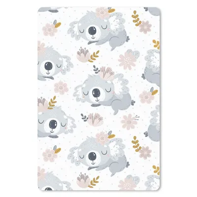Produktbild von MuchoWow® Mauspad Mousepad Design - Blumen - Tiere 18x27 cm - Mousepads - Maus Mat - Pad - Mausunterlage
