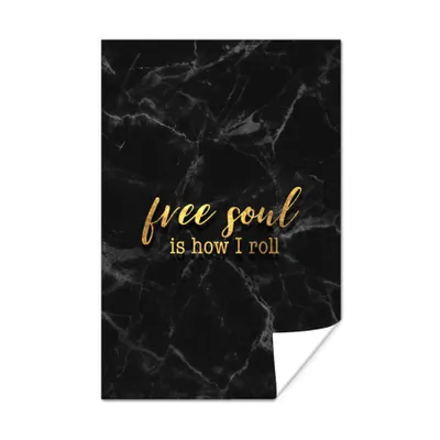 Produktbild von MuchoWow® Poster Zitate -  - Gold - Marmor 40x60 cm - Plakate für die Wand - Poster Babyzimmer