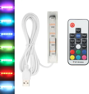 Imagen del producto de Luz para acuarios, mando a distancia práctico, luz LED, que cambia de color, intensidad y velocidad. Lámpara LED para acuarios tipo "fish globe", pequeños acuarios y escritorios. (Lámparas con mando a distancia)