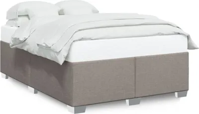 Produktbild von vidaXL Bettgestell ohne Matratze Taupe 160x200 cm Stoff