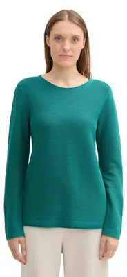 Obrázok produktu pre Tom Tailor, dámsky pulóver, model 1016350, farba: 37562 - Ever Green, veľkosť: XS (EU)