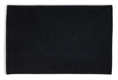 Produktbild von Rhomtuft Badteppich PLAIN eckig 70 x 120 cm Farbe: schwarz