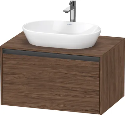 Produktbild von Duravit Ketho.2 Wastafelonderkast 80x55x45,9 cm Mat Noten (donker)