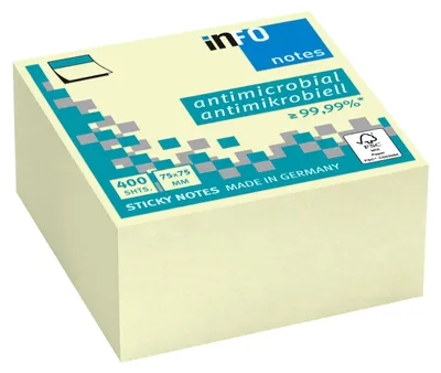 Obrázok produktu pre Info Samolepiace bločky 5120-01 75x75mm 400 listov žltá