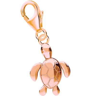 Schildkröte Charm Anhänger I Zeitlose Eleganz in Gelbgold