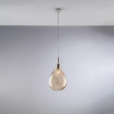 Obrázek produktu pro Moderní lustr Pluvia Amber 1 Light E27