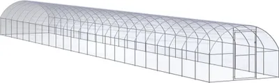 Produktbild von Outdoor-Hühnerstall 3x24x2 m Verzinkter Stahl