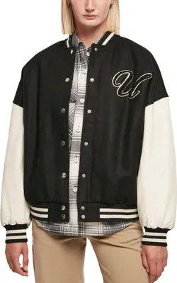 Produktbild von Urban Classics Ladies - Oversized College Jacke schwarz - L