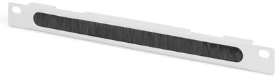Produktbild von Digitus 254mm (10") Kabelzuführung, Kabelmanagementtafel, Hellgrau, Stahl, 265 mm, 55 mm, 20 mm