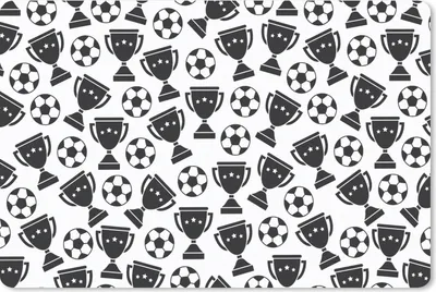Produktbild von MuchoWow® Mauspad Mousepad Muster - Fußball - Pokal - Jungen - Kinder - Kind 27x18 cm - Mousepads - Maus Mat - Pad - Mausunterlage - Büroartikel - Desk Matten