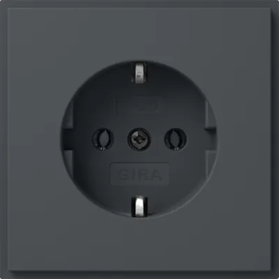 Obrázek produktu pro Patice TX-44 antracit IP20 - Ochranný kontakt zásuvky 418867