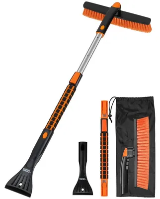 Productafbeelding van Sneeuwborstel - Telescopisch - 92 cm - Zwart - Voor auto en vrachtwagen