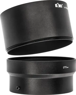 Produktbild von KiwiFoto 72mm Nahlinsen Filter Adapterring Adapter Tubus kompatibel mit Nikon Coolpix P600, P610, P610s - aus robustem Aluminium