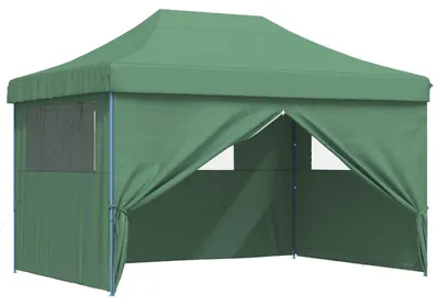 Image de vidaXL Tente de réception verte 279 x 410 x 315 cm Tissu Oxford