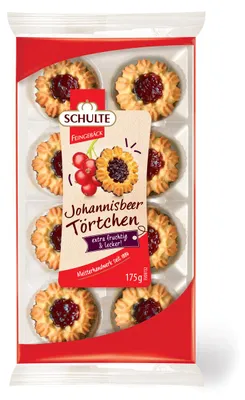 Zdjęcie produktu dla Tarta z czerwoną porzeczką Schulte 175g