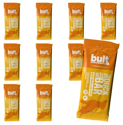 Produktbild von Bult | Bult Bar Hundeproteinriegel - 10x75g - 40% Protein - 86% Fleisch - Ente