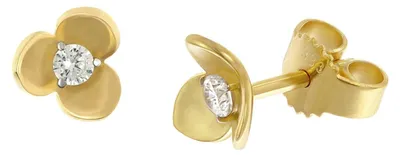 Produktbild von GLIZZ Damen-Ohrringe Gold 333/8K Zirkonia Ohrstecker GL8318