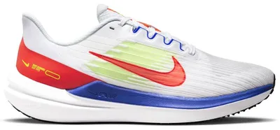 Image de Nike Air Winflo 9, couleur rouge vif et bleu course, taille EU 44,5