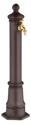 Wasserstele antik, 80x18x20,5 cm, Außenhahn, Gartendekoration