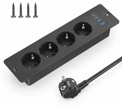Immagine prodotto di InAndOutdoorMatch - Presa da incasso - 4 prese, Immagine generata dall'IA