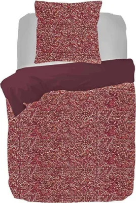 Produktbild von Kayori Baumwoll-Bettwäsche Sato Farbe Rot Größe 155x220+80x80cm