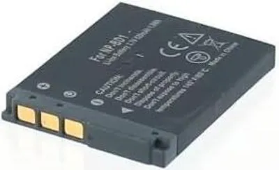 Produktbild von Akku für Sony NP-BD1 Li-Ion 3,7 Volt 680 mAh grau.