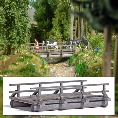Immagine prodotto di Busch 1850 - 1/87 / H0 Ponte in legno - Nuovo