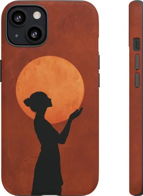 Produktbild von Sonnenfrau im Profil – Hülle Kompatibel mit iPhone 13