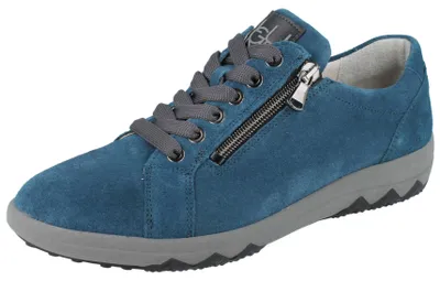 Produktbild von WALDLÄUFER H Teresa Damen Halbschuhe petrol lago Velourleder - Größe: UK 6
