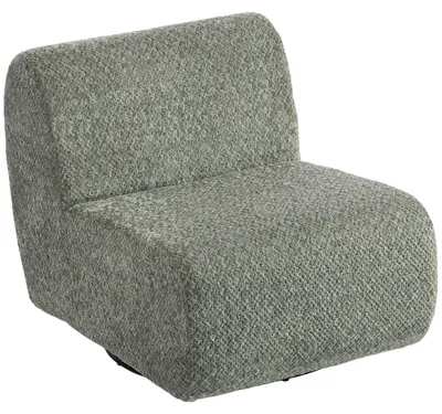 Produktbild von HOMCOM Sessel Drehbarer Loungesessel mit Chenille-Optik, Breiter Sitzfläche Grau
