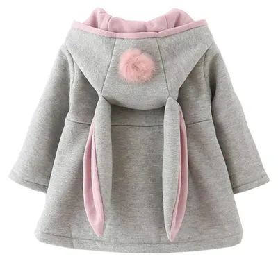 Imagen del producto de Chaquetas de algodón para bebés y niñas, ideales para primavera, otoño e invierno, con detalles para el cabello