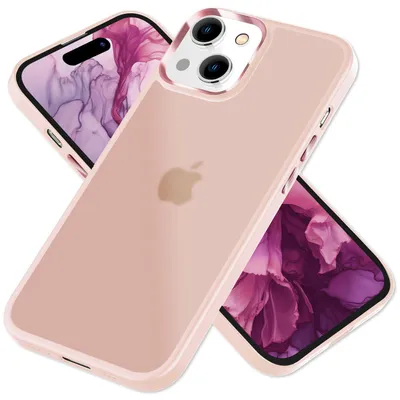 Obrázek produktu pro Hybridní pouzdro pro iPhone 15 Plus Frosted Case Protective Edge Pouzdro na mobilní telefon Pouzdro na mobilní telefon Pink