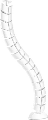 Image de InLine - Chemin de câbles (vertical) - flexible, 2 compartiments, 0,8 m - montable sous table - blanc (59997C)