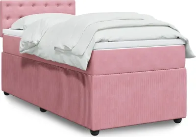 Produktbild von Möbel Boxspringbett mit Matratze Rosa 80x200 cm Samt - Bettrahmen 3287607