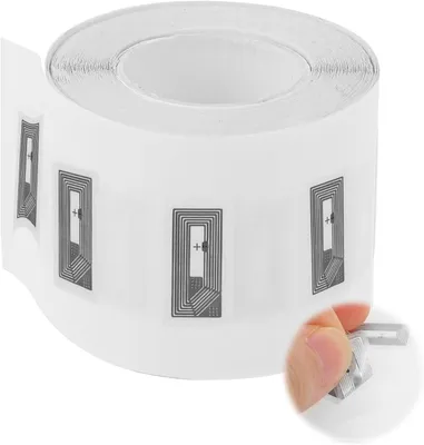 Immagine prodotto di 50 pezzi di tag NFC - Adesivi - Mini - Tag NFC - 137 byte - Memoria - Adesivi NFC riscrivibili - RFID programmabili