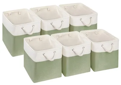 Productafbeelding van Set van 6 opbergboxen - 33x33x33 cm, ideaal voor organisatie en decoratie