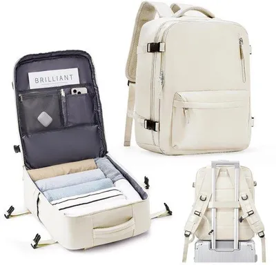 Produktbild von SZLX Easyjet Reisetasche 45x36x20 cm Wasserdichter Rucksack für Flugzeug Untersitz Kabinentasche Reisegepäck für 15.6-Zoll-Laptops